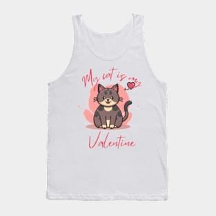 my cat is valentine Tank Top